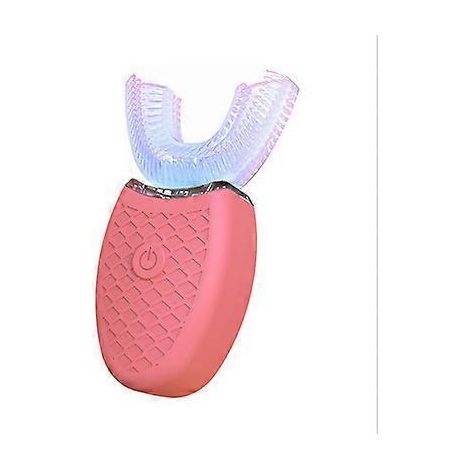Brosse à dents électrique sonique en forme de U, nettoyage buccal à 360°, brosse à dents automatique en silicone, brosse à dents à lumière bleue froide pour le blanchiment des dents-AquaForge (1/5)
