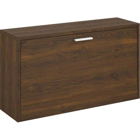 Tabouret à chaussures, chêne brun, 80 x 24 x 45 cm, bois d'ingénierie (1/5)