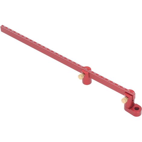 Regla circular para carpintería, herramienta de dibujo de aleación de aluminio, calibre de marcado para carpintero, 300 mm -Crezuo