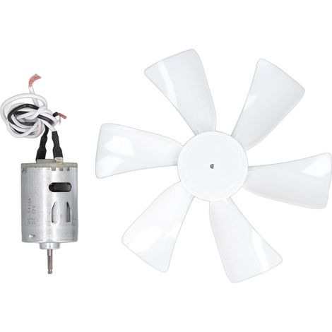 Ortviai Ventilateur d'extraction pour camping-car 6 pouces avec moteur 12 V à arbre D, lame en plastique ABS et acier allié