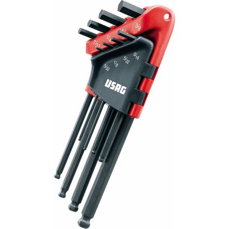Usag U02800090 Serie 8 Chiavi Maschio Esagonale Lunghe Testa Sferica