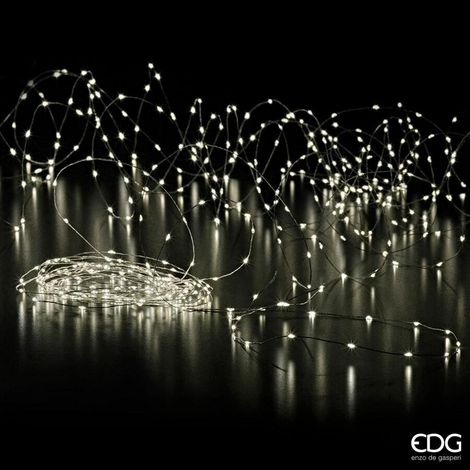 EDG Enzo De Gasperi Luci Natale MicroLed X 500 25 + 3 Mt 12 V Ivory (1/3)