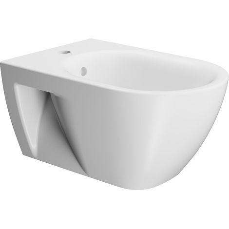 Bidet suspendu PURA ECO 36x55cm, blanc mat (1/2)