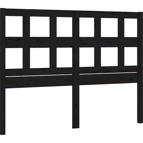 Maison Exclusive - Cabecero de cama madera maciza de pino negro 1 (1/5)