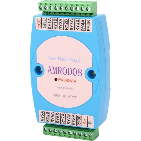 RS485-Relaisausgangssteuermodul, 8-Kanal-Bedienfeld für RTU-Kommunikation, Ersatz für WP8025ADAM (1/5)