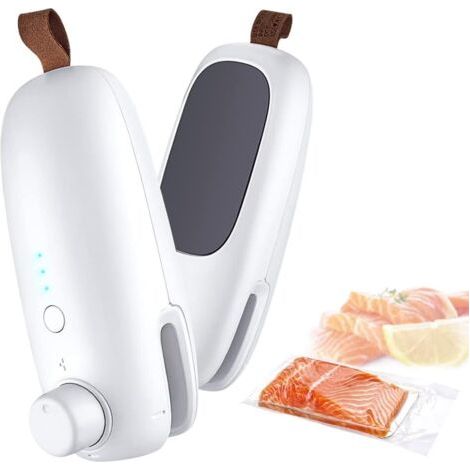 Mini Scelleur, Soudeuse Sac Plastique, 2 en 1 Portable Plastique Thermoscelleuse Machine Sous Vide Alimentaire Scellant Portable pour les Sacs Scelleuse Alimentaire (1/5)