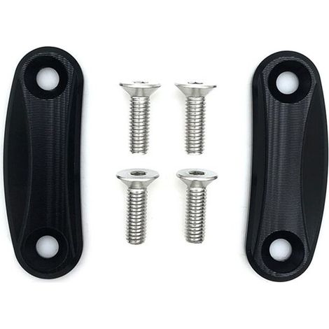 Piastra di bloccaggio per specchietto retrovisore moto, base con codice telaio per ZX10R 2016-2023 e ZX6R 2019-2023, accessori (nero) (1/2)