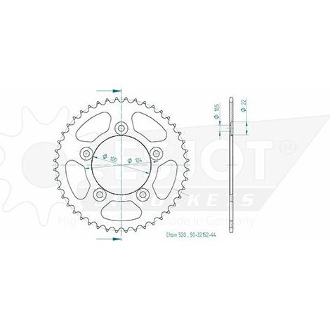 Esjot - couronne - 520 - 39 dents