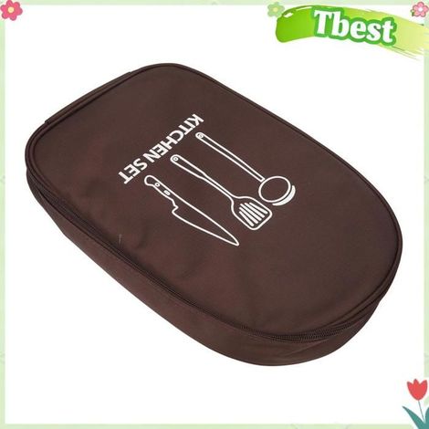 Tbest sac à dos pour couteaux 1 Sac à Couteaux Durable Et Pratique Pour Camping En Nylon Q sport sac Café (1/5)