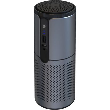 Minipurificador de aire HEPA para coche y hogar: controla la calidad del aire, elimina el humo, los olores, el polen y el pelo de las mascotas. (1/5)