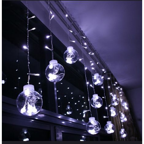 TENDA LUMINOSA SERIE PALLE NATALIZIA LUCI NATALE LED 3 METRI PROLUNGABILE LUCE BIANCO CALDO LUCE BIANCO FREDDO Bianco Caldo (1/5)
