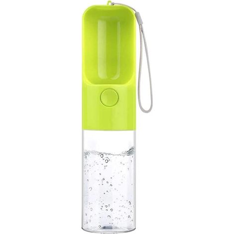 Bouteille d'eau pour Chien Portable Distributeur d'eau pour Animaux Gourde pour Chien Voyage Bouteille Chien Chat Pet Travel Water Drink Bouteille Animal 450ml (1/5)