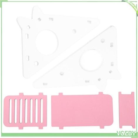 Maison pour hamster - FAFEICY - VGEBY - Bois - Rose - Pour petits hamsters (jeu & repos) (1/5)