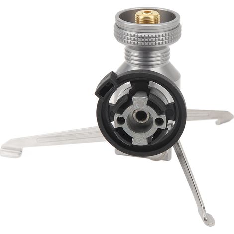Support trépied pour réchaud, multifonctionnel, portable et pliable, adaptateur 3 broches pour le camping, la randonnée et la pêche. (1/5)