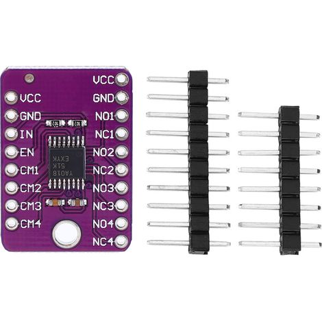 Module commutateur analogique SPDT 4 canaux TS3A5018 pour circuits de communication et composants informatiques (1/5)
