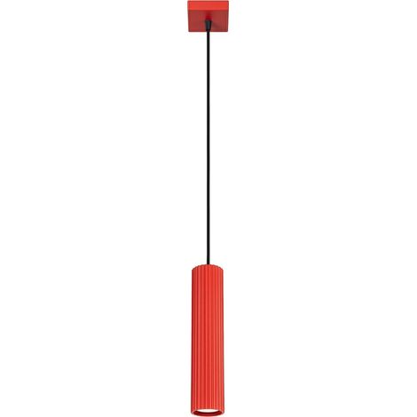 SOLLUX SL.2335 Lámpara colgante KARBON 1 rojo - ref: SL.2335 (1/2)