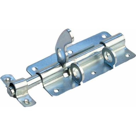 Verrou avec porte cadenas 100mm tige 10mm targette pêne loquet fermeture porte extérieur portail vérou