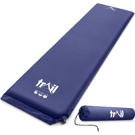 Matelas Gonflable 1 Place, Matelas Gonflable en Mousse à Mémoire de Forme de 5 cm d’Épaisseur, Matelas Gonflable 1 Personne avec Sac de Transport (1/5)