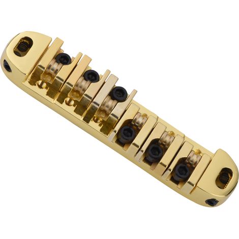 1 Kit de Chevalet à Rouleaux en Alliage pour Guitare Électrique 6 Cordes Les Paul (Or) (1/5)