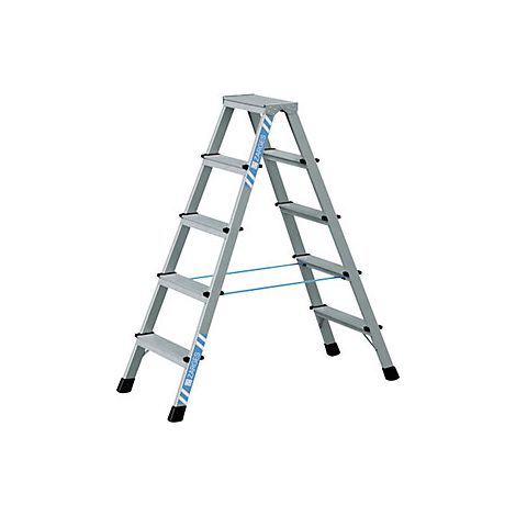 Escalera de peldaños profesional  anodizada  ascenso por ambos