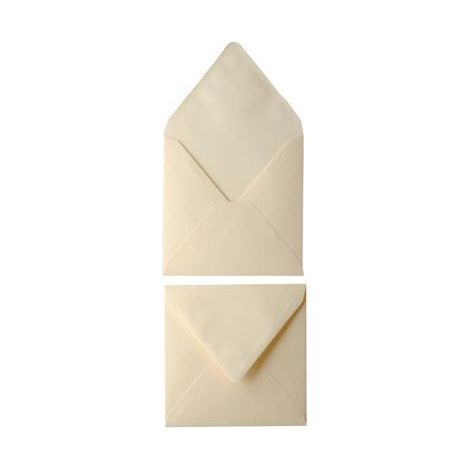 Enveloppe pollen 14x14 120g ivoire - Paquet de 20