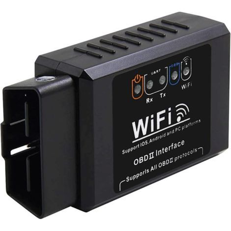 WiFi Automatique Scanner OBD2, MoreChioce Accessoires Automatiques OBDII Outils de Diagnostic Smart Code Compatible avec iOS, Android, Windows Connexion via la base de Données de Codes ELM327WIFI (1/5)