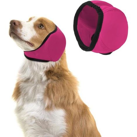Hundebadehauben Haustierbadehauben wasserdicht und verstellbar Gehörschutz für Hunde kleine mittlere und große Hunde Welpen und Katzen für Bad grau (1/5)