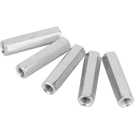 5 pièces M8 50 longue tige écrou hexagonal manchon hexagonal écrou entretoise attaches filetées (1/5)