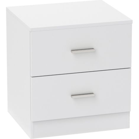 Modern Bedside Table with 2 Drawers,Stylish Nightstand and Storage Unit for Bedroom and Living Room Organization