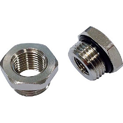Montage RS PRO BSPP 3/4" femelle BSP 1/2" mâle en Laiton, Droit (1/2)
