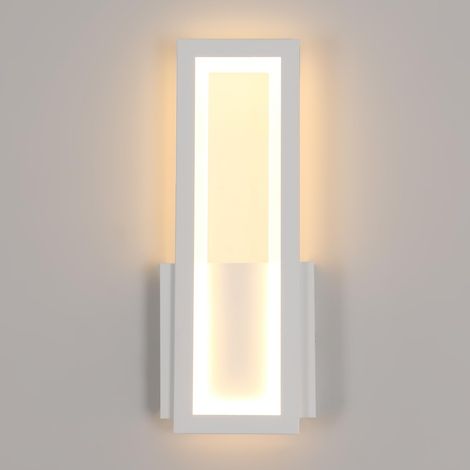 Applique Murale LED Intérieure Moderne 16W 2000LM, Blanc Acrylique 32CM - Éclairage Salle à Manger Chambre Couloir Escalier 3000K Blanc Chaud (1/5)