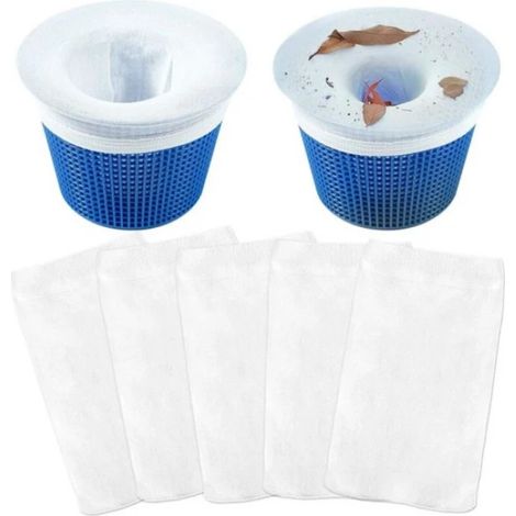 Lot de 5 chaussettes de piscine pour filtres à mailles fines de piscines et de spas (1/4)