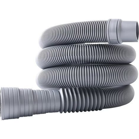 Tuyau pour lave-linge 3 m avec tuyau de vidange pour lave-linge et lave-vaisselle (1/4)
