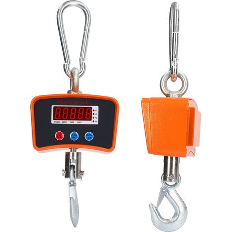 Crochet électronique de levage numérique 1000 kg, écran digital, batterie rechargeable, prise UE 100-240V, balance industrielle de chantier (1/5)