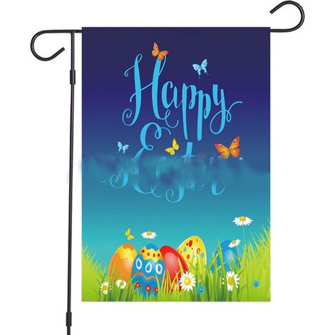 Drape De Jardin Lapin - 45 X 30 Cm - Double Face - Pour Jardin Terrasse Balcon - 1 Pièce (1/5)