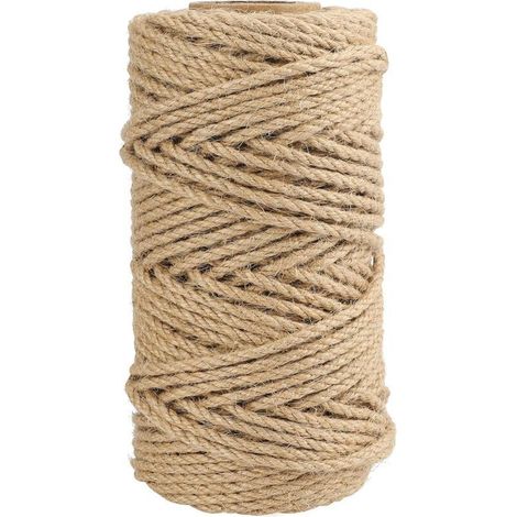mm Juteseil, 50 m Hanfseil, Hanf-Gartenseil, Hanfschnur für Garten, Heimwerken, Dekoration (1/4)