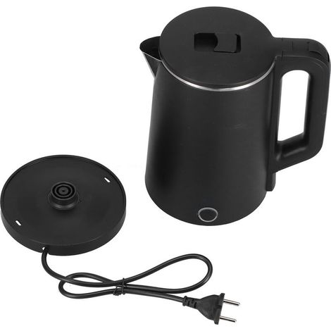Jeffergarden Bouilloire électrique 2,3 L haute puissance en acier inoxydable, anti-dessèchement, pour la maison, couleur noire (1/5)