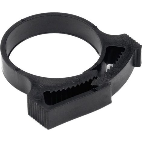 HellermannTyton SNP6-PA66GF13-BK Befestigungsschelle  192-10060 Bündel-Ø-Bereich 11.700 bis 13.30 mm