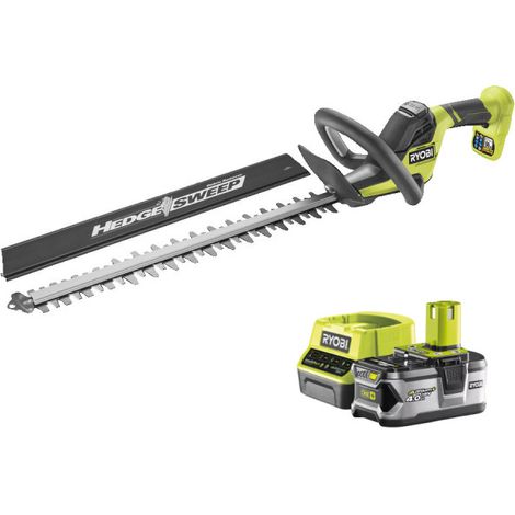 Pack RYOBI Taille-haies 18V One+ LINEA 50 cm RY18HT50A-0 - 1 Batterie 4.0Ah - 1 Chargeur rapide RC18120-140