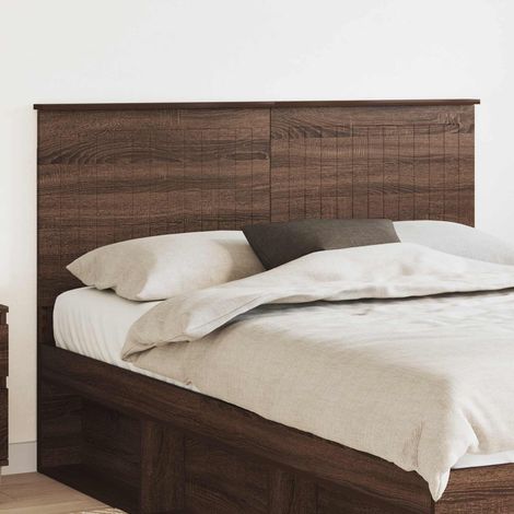 Kopfteil mit Kopfteil Braun Eichen-Optik 140 cm Holzwerkstoff