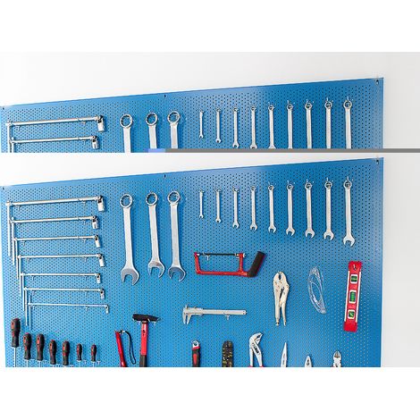PANNELLO DA MURO PER BANCO DA LAVORO BLU RAL 5012 2 mt. SOGI Art. X2-1320 (1/5)
