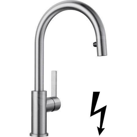Blanco Candor S - Mitigeur d’évier avec douchette extractible, inox brossé 525125 (1/5)