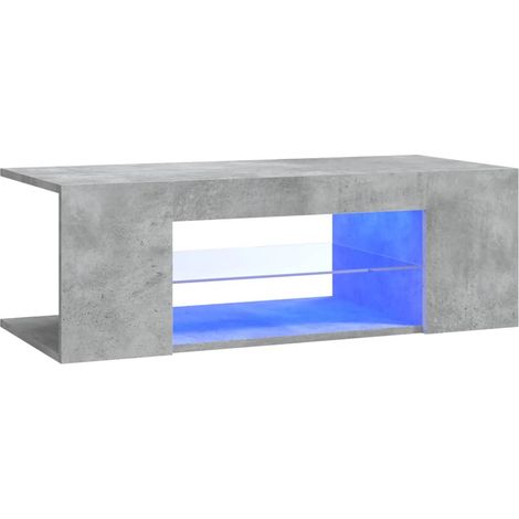Mobile TV multimediale scaffale per televisione televisione buffet sala da pranzo soggiorno camera da letto con luci a LED 90 x 39 x 30 cm grigio 020026628