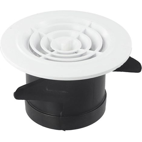 Verstellbares rundes Lüftungsgitter, ABS-Lüftungsgitter für Wände und Decken (125 mm) (1/5)