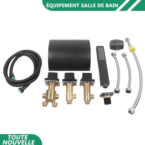 WAOBDLA G1/2'' robinet de baignoire de salle de bain cascade robinet de baignoire étendu pont de montage robinet de cascade (1/5)
