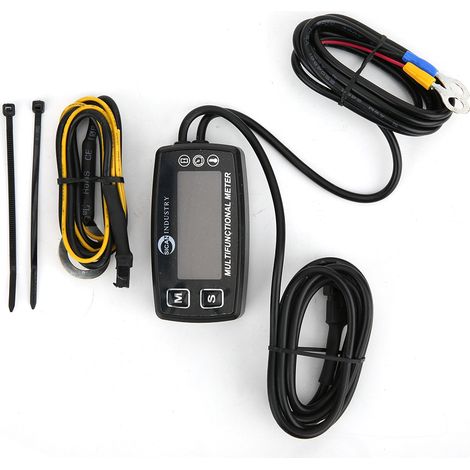 Compteur multifonction auto, tachymètre, température, horamètre, accessoire voiture (1/5)
