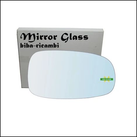 Vetro specchio retrovisore cromato lato dx-passeggero per saab 9-3 ii (ys3f) dal (1/4)