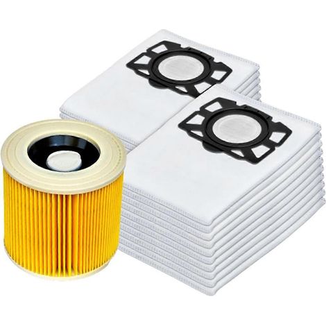 Filterbeutel für Staubsauger Kärcher KFI 357 KFI357 KA 40, Ersatzbeutel für Kärcher 2.8-AquaForge (1/5)