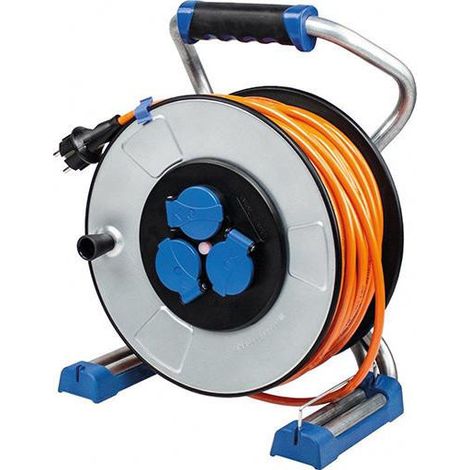 Metallkabeltrommel mit Schutzisolierung 40m H07RN-F 3G2,5 IP44