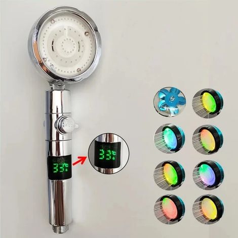 Pommeau de douche à main haute pression, avec flexible, pour une utilisation quotidienne dans la salle de bain, pour plus de confort et un usage quotidien sous la douche.-AquaForge (1/5)